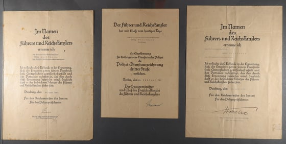 SIPO AND S.D. OFFICER'S DOCUMENT GROUPING (7)