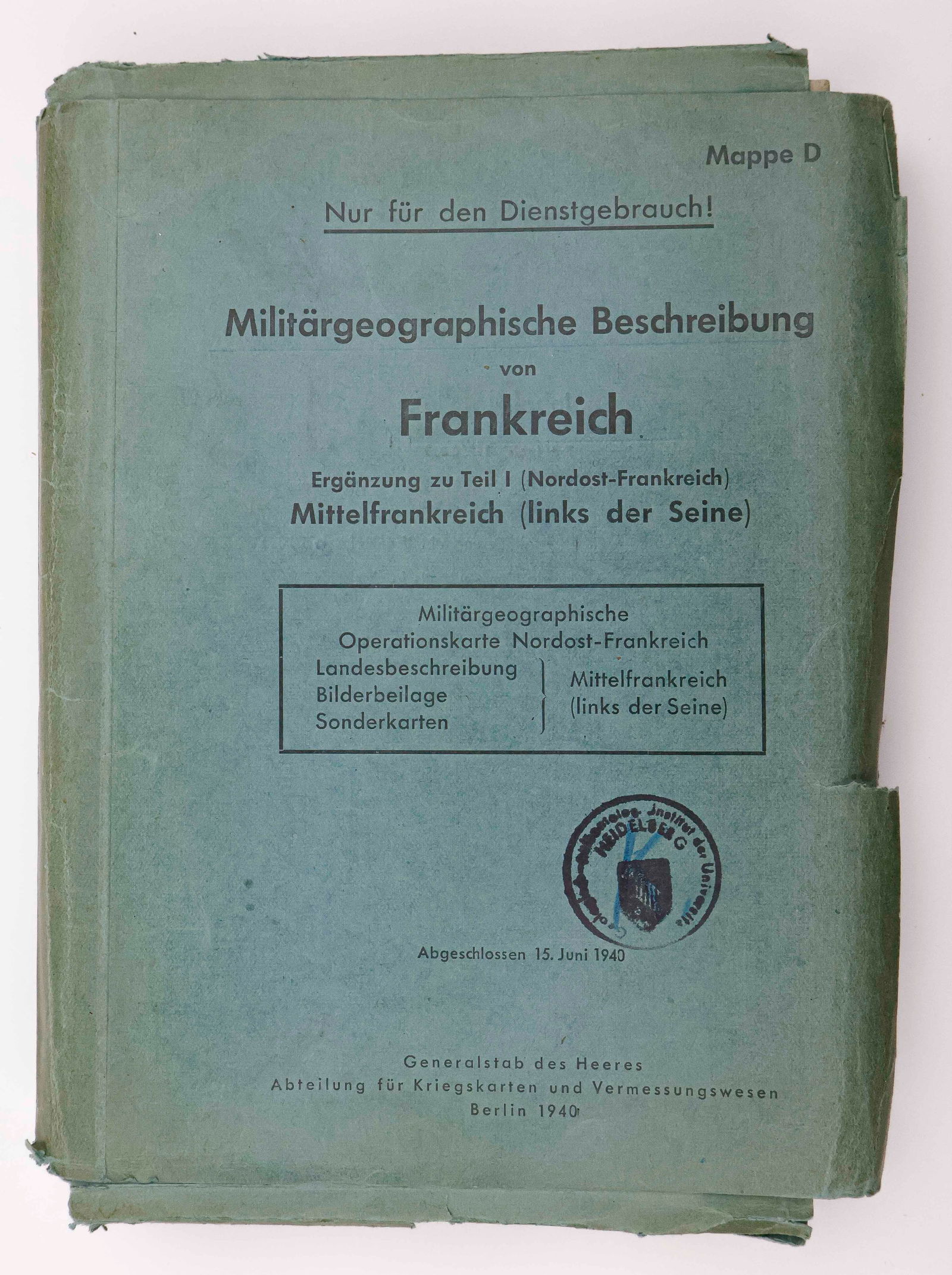 GERMAN ARMY 1940 INVASION OF FRANCE MAPS AND CITY INFORMATION (1 of 7)