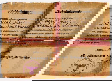 PRISONER OF WAR RELEASE CERTIFICATE