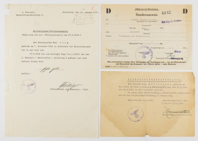 WEHRMACHT DOCUMENT GROUPING (3)