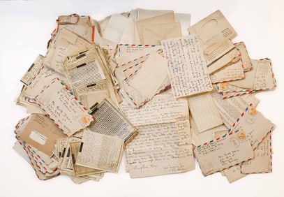 WORLD WAR II SOLDIERíS LETTER GROUPING
