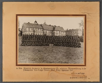 9/12.SS-TOTENKOPF REGT. PRESENTATION PHOTOGRAPH