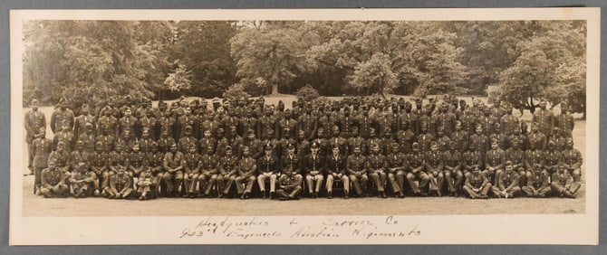923RD ENGINEER (AVIATION) REGIMENT H.Q. PHOTOGRAPH