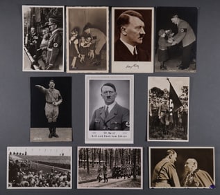 ADOLF HITLER POSTCARDS (10)