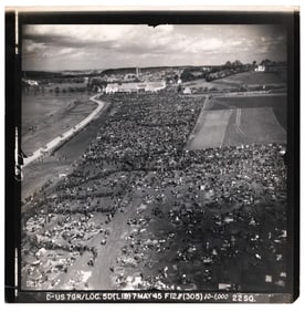 GERMAN P.O.W.S ONE DAY BEFORE GERMANY'S SURRENDER