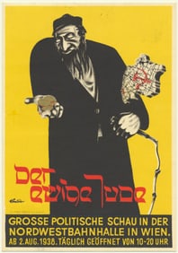 'THE ETERNAL JEW' FILM POSTCARD