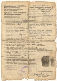 A DOOMED JEW'S POLISH IDENTITY PAPER