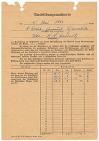 AUSCHWITZ OFFICER RECEIVES TRAINING