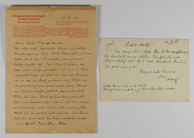 CONCENTRATION CAMP LETTERS (2)