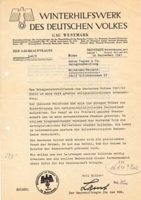 GAU WESTMARK WINTERHILFSWERK ATTACKS JEWS