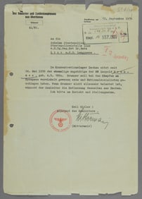 GAULEITER REQUESTS RELEASE OF A DACHAU PRISONER (3)
