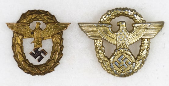 GERMAN POLIZEI CAP EAGLES (2)
