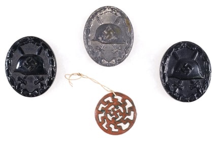 GERMAN WOUND BADGES (3)