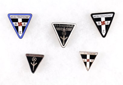 N.S. FRAUENSCHAFT PINS (5)