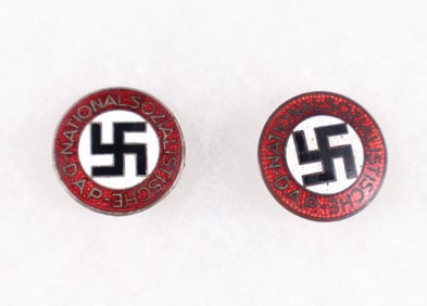 N.S.D.A.P. PARTY BADGES (2)