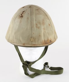 JAPANESE ARMY HELMET COVER WITH HELMET