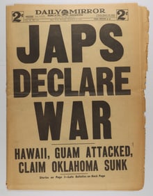 'JAPAN DECLARES WAR'