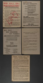 AMERICAN PROPAGANDA LEAFLETS (5)