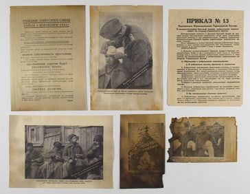 GERMAN MILITARY PASSES AND P.O.W. LEAFLETS FOR RUSSIAN SOLDIERS (13)
