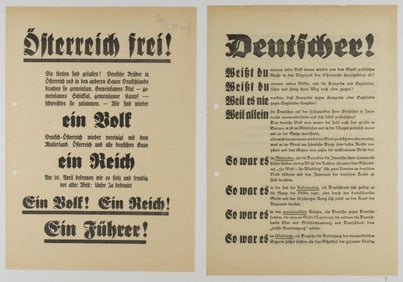 NAZI ELECTION POSTERS (3)