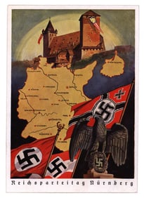 NEVER-ISSUED 1939 REICHS PARTY DAY POSTCARD