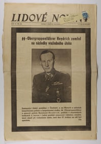 NEWSPAPERS REPORT REINHARD HEYDRICH'S DEATH