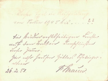 (EVA BRAUN) FRITZ BRAUN