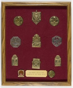 ERWIN ROMMEL BRASS AND OTHER TINNIE COLLECTION (11)