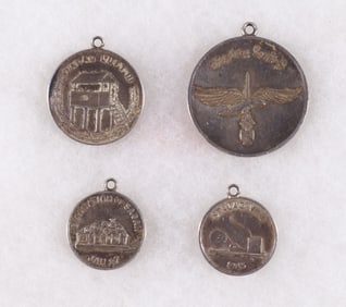 ARMY AIR FORCE COMMEMORATIVE P.O.W. MEDALS (4)