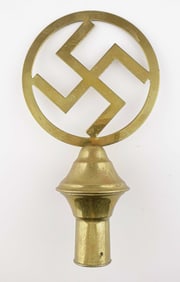 THIRD REICH BRASS FLAGPOLE TOPPER