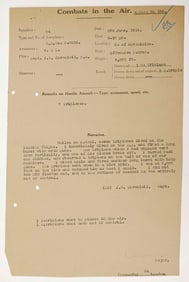 SHOLTO DOUGLAS (JOHN SORSOLEIL COMBAT REPORT)