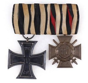 1914 IRON CROSS AND HINDENBURG CROSS