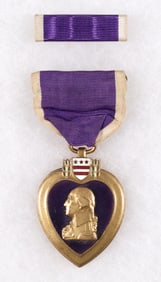 IDENTIFIED WORLD WAR I PURPLE HEART