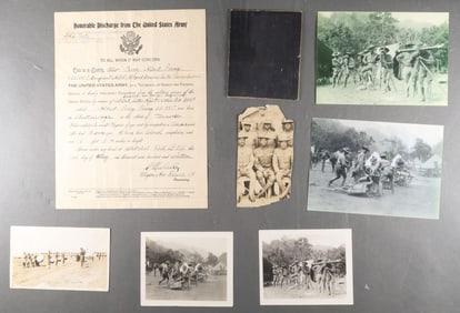 BLACK WORLD WAR I SOLDIER'S GROUPING