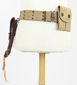 WORLD WAR I COLT 1911 BELT RIG AND HOLSTER