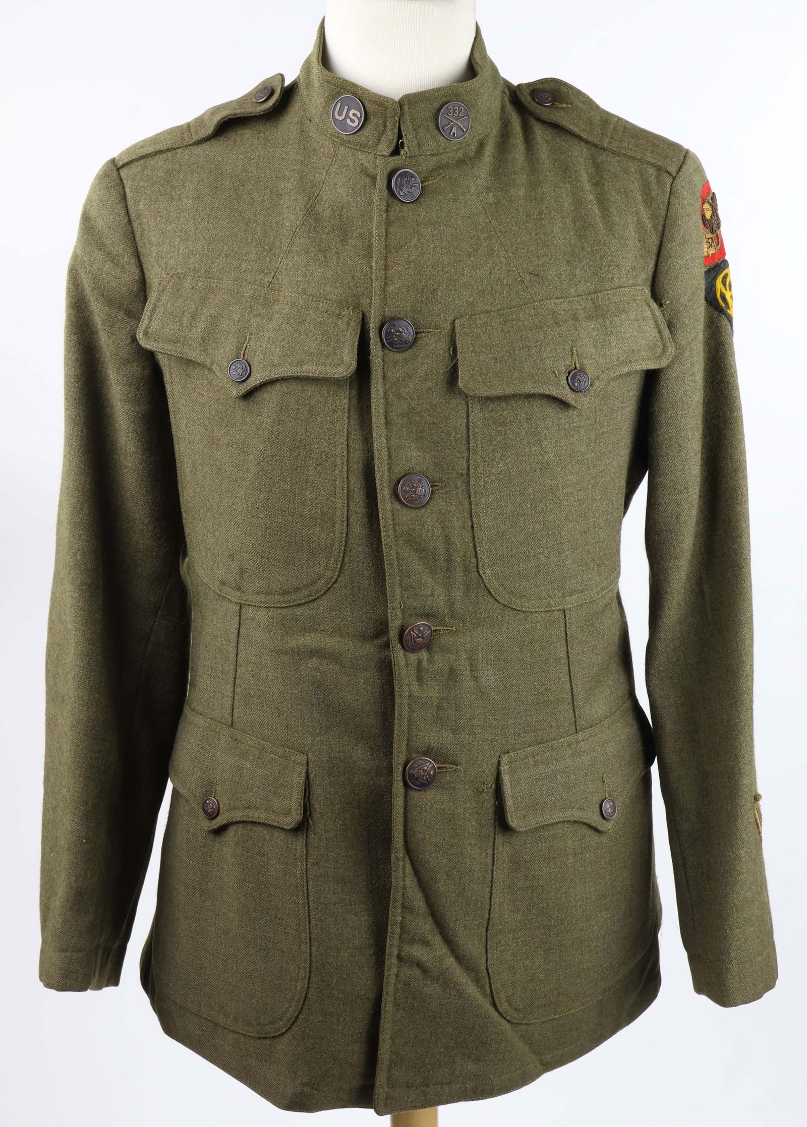 WORLD WAR I 332ND INFANTRY WOOL TUNIC (1 of 7)
