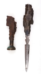 WORLD WAR I SHRAPNEL TRENCH ART (2)