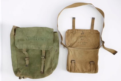 WORLD WAR I BRITISH HAVERSACKS (2)