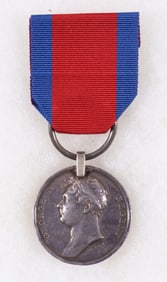 WATERLOO MEDAL ISSUED TO JOHN THORNTON, 2ND BN., 30TH RGT. FOOT