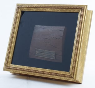 A LARGE SECTION OF TIMBER FROM THE HULL OF THE U.S.S. CONSTITUTION