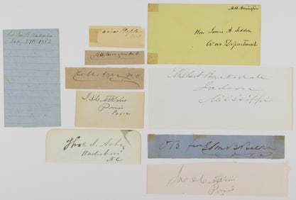 CONFEDERATE POLITICIANS AND SYMPATHIZERS (10)