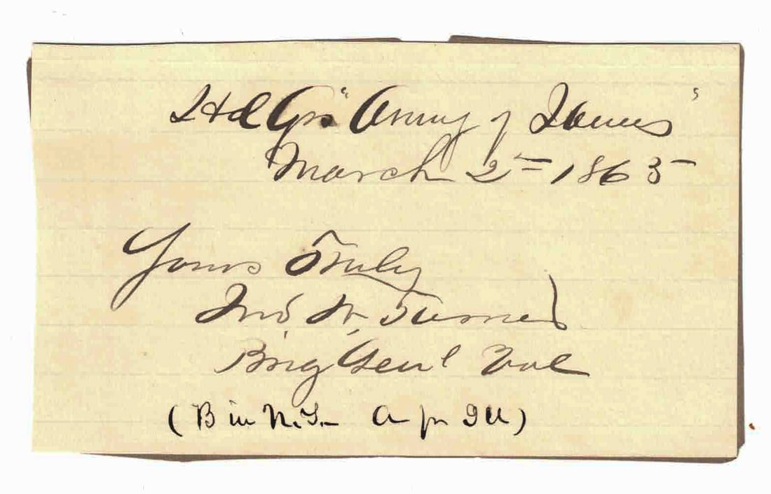 JOHN WESLEY TURNER: (1833 ñ 1899) Career U.S. Army officer who rose through the ranks as an artillery commander and staff officer, becoming a brigadier general. Turner took a prominent part in the Appomattox Campaig