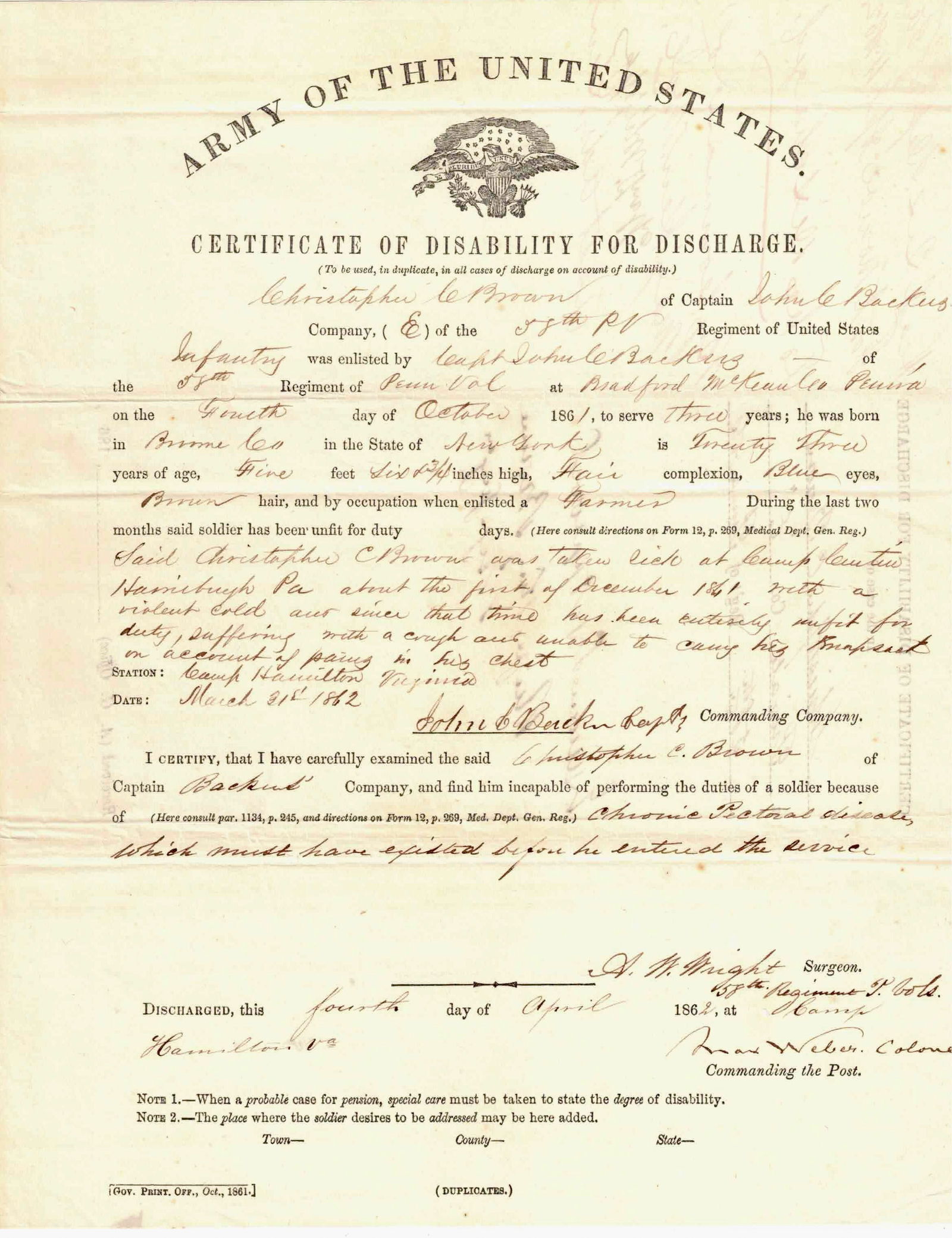 MAX WEBER AND WILLIAM D. WHIPPLE: MAX WEBER (1824 - 1901) German-born Union brigadier general, took part in the capture of Norfolk in May, 1862 and then commanded at Suffolk. Weber's brigade was the first to attack the Sunken Road dur