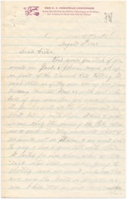 DEATH BEFORE ATLANTA – THE LAST LETTER, FINAL REQUEST, AND RELATED CORRESPONDENCE OF 1ST LT.