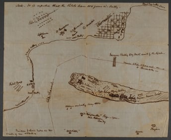 HAND-DRAWN MAP OF SANTA ROSA ISLAND