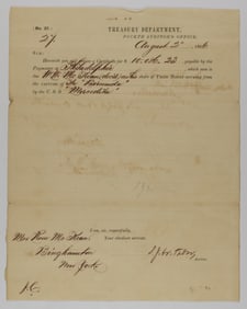 PRIZE MONEY IS PAID FOR CAPTURED BLOCKADE RUNNER 'BERMUDA'