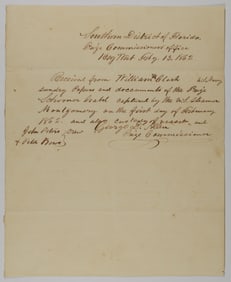 RECEIPT FOR A CAPTURED BLOCKADE RUNNER