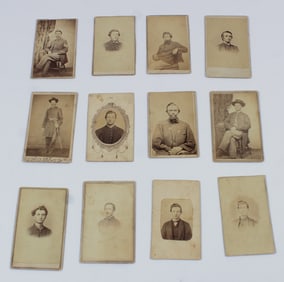 7TH IOWA VOLS. CARTES DE VISITE (12)