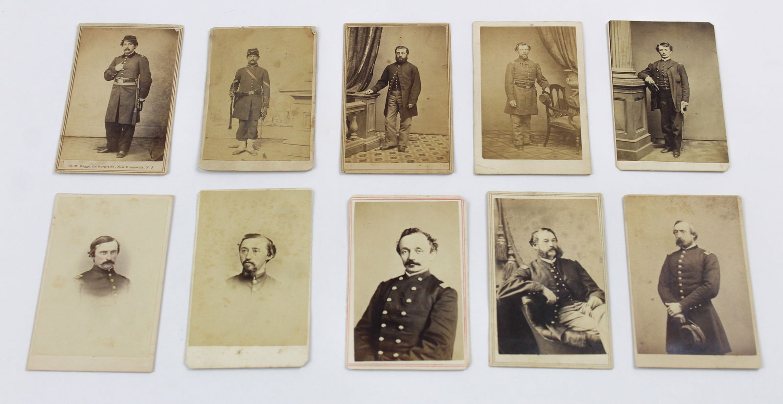 UNION SOLDIER CARTES DE VISITE (10) (1 of 2)