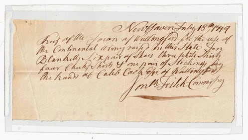 BUYING CLOTHING FOR THE CONTINENTAL ARMY